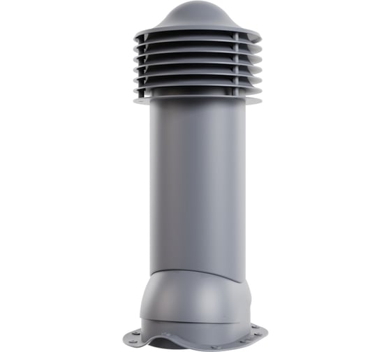 Изображение товара Вентиляционная труба для металлочерепицы Viotto диаметр 125 мм, утепленная, серый графит RAL 7024 07.506.01.02.06.100.7024