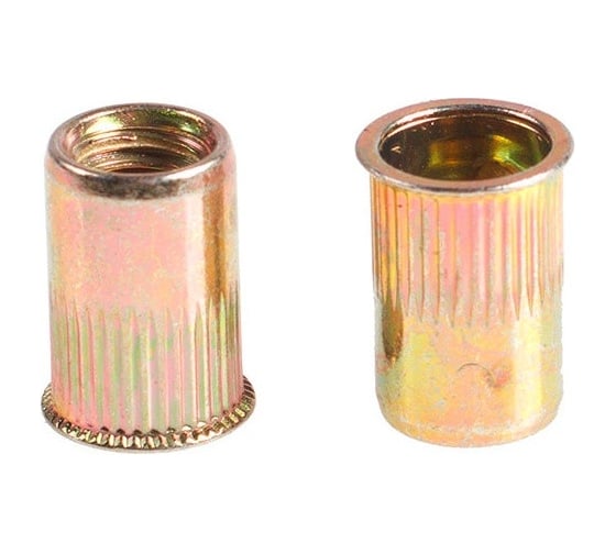 Изображение товара Резьбовая заклепка STARFIX М5 уменьшенный бортик, желтый цинк, 500 шт. SMC1-06857-500