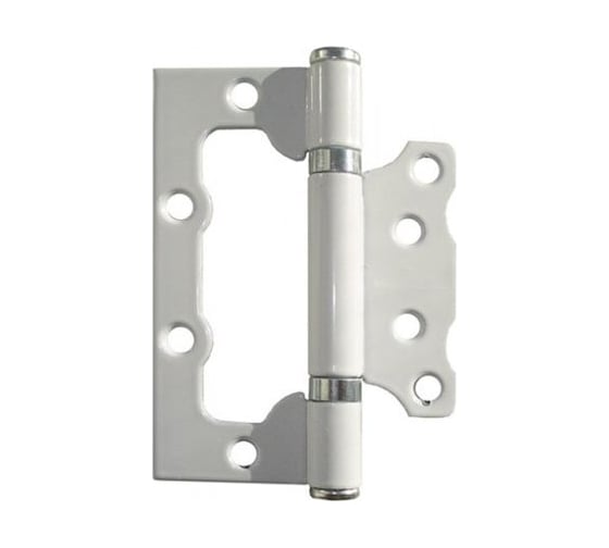 Изображение товара Дверная накладная петля бабочка STARFIX 100 мм, белая, 20 шт. SMP-64777-20