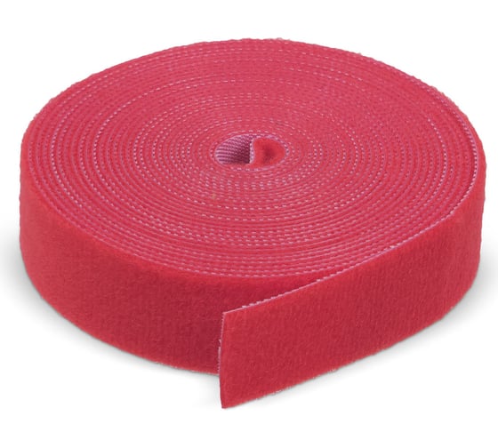 Изображение товара Лента (липучка) в рулоне Cabeus ширина 25 мм, длина 5 м, красная ROL-5x25-RD