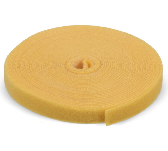Изображение товара Лента (липучка) в рулоне Cabeus ширина 9 мм, длина 5 м, желтая ROL-5x9-YL