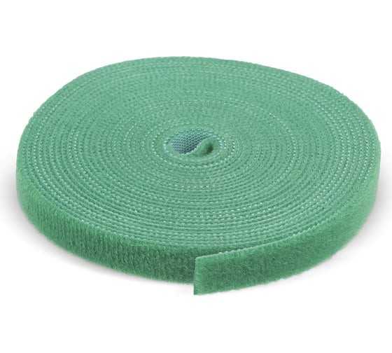 Изображение товара Лента (липучка) в рулоне Cabeus ширина 9 мм, длина 5 м, зеленая ROL-5x9-GN