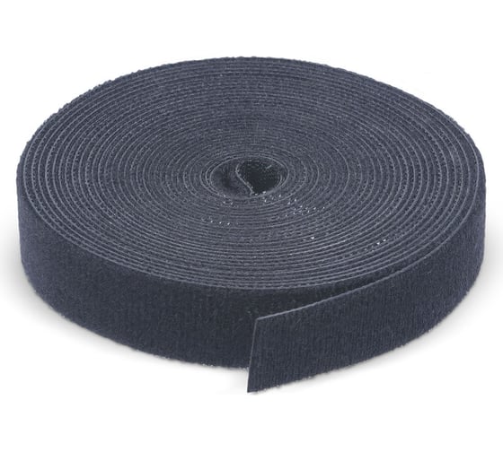 Изображение товара Лента (липучка) в рулоне Cabeus ширина 16 мм, длина 5 м, черная ROL-5x16-BK