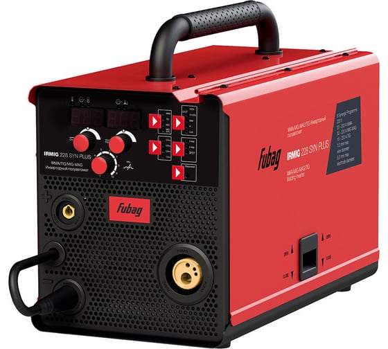 Изображение товара Сварочный полуавтомат FUBAG irmig 228 syn plus c горелкой fb 250 3 м 41381.1
