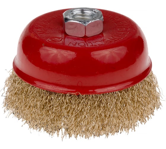 Изображение товара Щетка-чашка SAMGRUPP по металлу для ушм 125/м14 латунная  SAMC-030300125