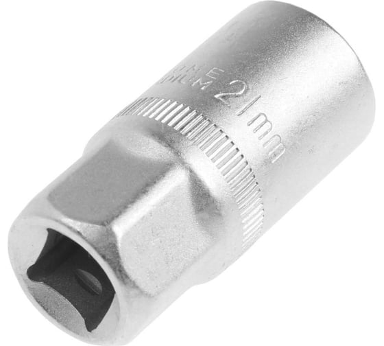 Изображение товара Головка свечная шестигранная, под квадрат 1/2", 21 мм, CrV ТУНДРА 1123592