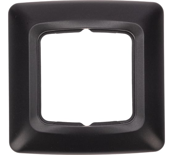 Изображение товара Рамка для розеток KRANZ 1-постовая, черный металлик KR-78-0345