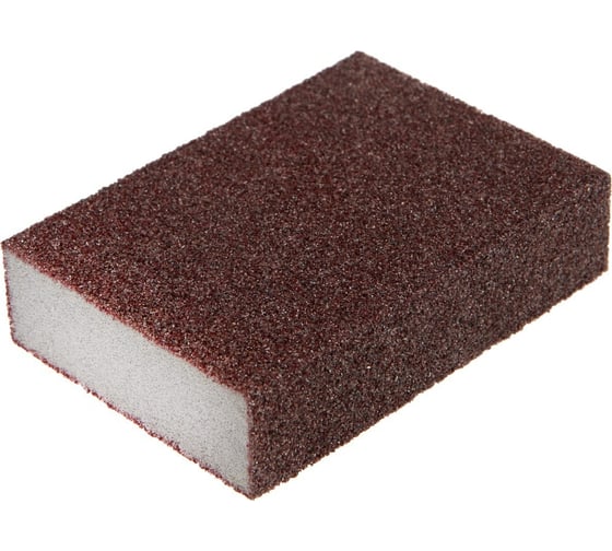 Изображение товара Губка абразивная шлифовальная мягкая, 100x70x25 мм, P40 ТУНДРА 7291458
