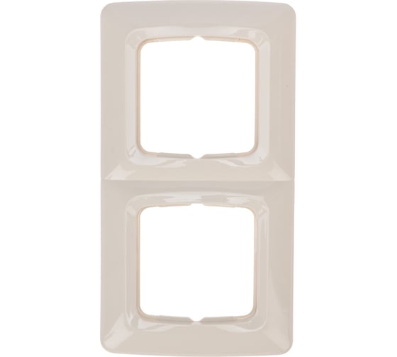 Изображение товара Рамка для розеток KRANZ 2-постовая, бежевая KR-78-0256