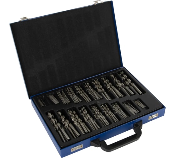 Изображение товара Набор сверл спиральных по металлу 1-10 мм, HSS, DIN 338, 170 шт DeBever Machining Solutions DB-DG170