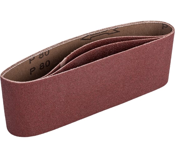 Изображение товара Лента абразивная бесконечная №16 76x457 мм, P80, 3 шт SANTOOL 060200-457-080
