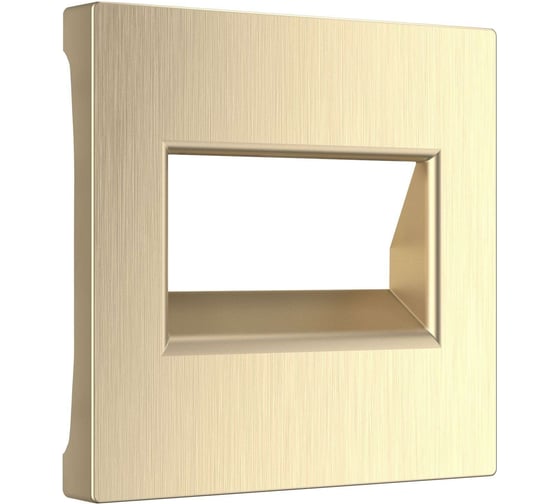 Изображение товара Накладка для двойной розетки еthernet rj-45 WERKEL шампань рифленый a051415