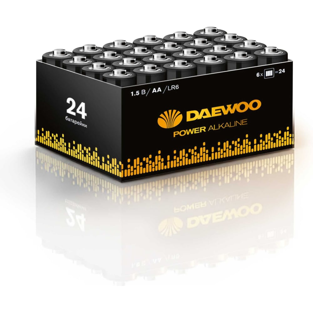 Изображение товара Батарейка DAEWOO AA/LR6 1.5В Power Alkaline Pack-24