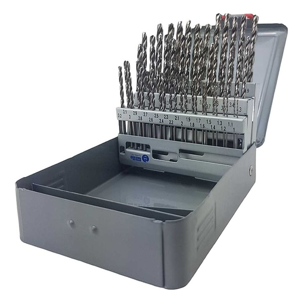 Изображение товара Набор сверл Partner серия L 50 шт. (1-5.9 мм) HSS M2 кейс