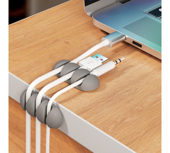 Изображение товара Самоклеящиеся держатели проводов Контакт 3 канала (2 шт.) 24806