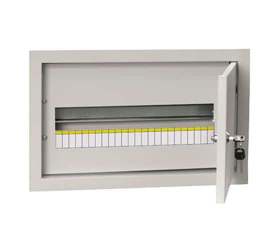 Изображение товара Металлический корпус встраиваемого щита распределения ЩРв-18з-3 36 УХЛ3 IP31 IEK TREND MKM14-V-18-30-T 315421