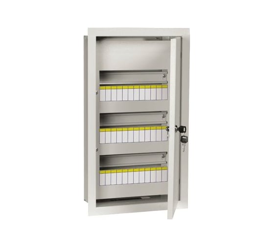 Изображение товара Металлический корпус встраиваемого щита распределения ЩРв-36з-3 36 УХЛ3 IP31 IEK TREND MKM14-V-36-30-T 315423