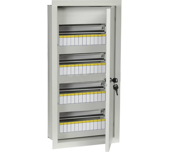 Изображение товара Металлический корпус встраиваемого щита распределения ЩРв-48з-3 36 УХЛ3 IP31 IEK TREND MKM14-V-48-30-T 315424