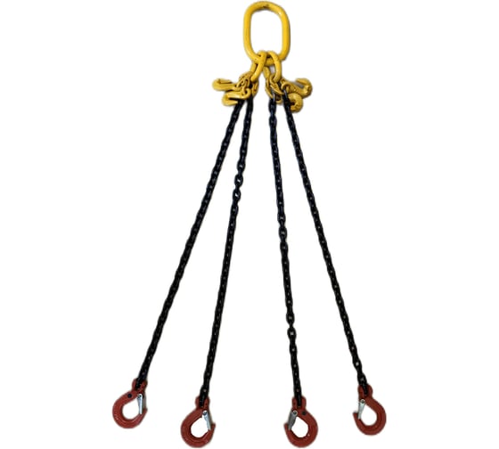 Изображение товара Цепной четырехветвевой строп КанТраст  4СЦ 11,2/1000 с крюками укоротителями 4STS11201000R