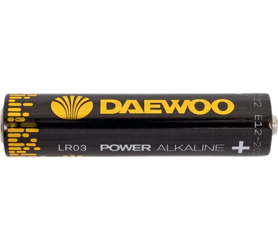 Изображение товара Батарейка Алкалиновый элемент питания DAEWOO AAA/LR03 1.5В Power Alkaline Pack-12 (уп.12шт) 5042100