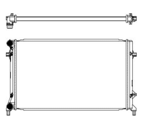 Изображение товара Радиатор системы охлаждения Sakura 3471-1002 34711002