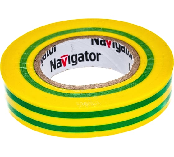 Изображение товара Изолента ПВХ Navigator 15мм 20м желто-зеленый NIT-B15-20/YG 71108