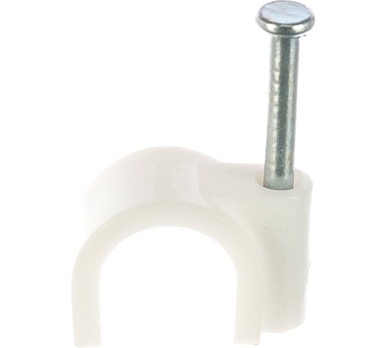 Изображение товара Крепежная скоба Navigator круглая d10 с гвоздем NCR-10-50 50 шт. 71071