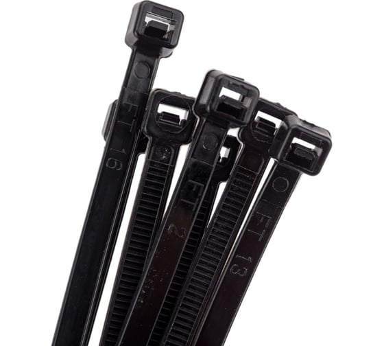 Изображение товара Хомут 4.8х500 черный нейлоновый 100шт. IEK UHH32-D048-500-100