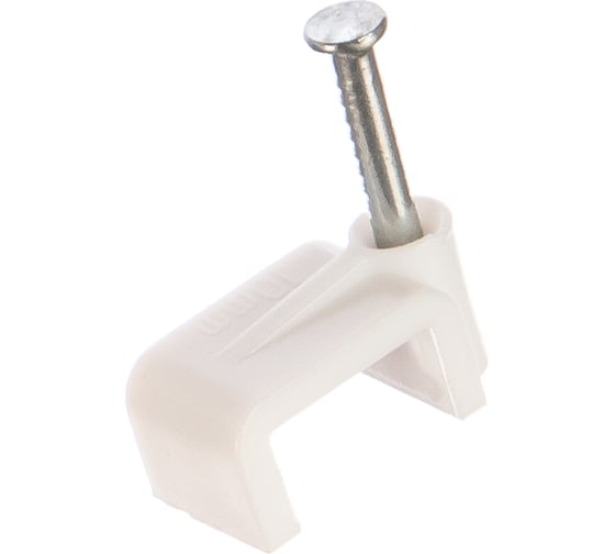 Изображение товара Крепежная скоба Navigator прямая d10 с гвоздем NCS-10-50, 50 шт. 71085