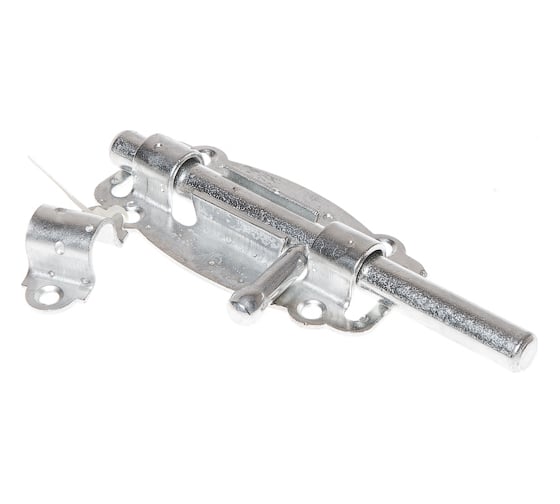 Изображение товара Дверная задвижка STARFIX круглая, 100 мм, белый цинк SMP-55778-1