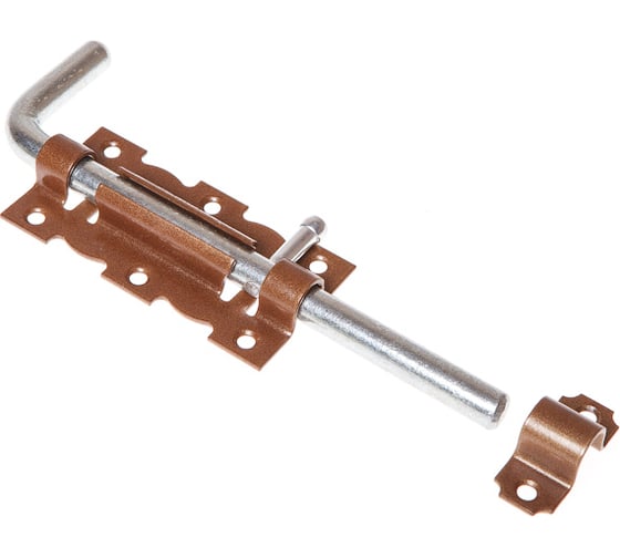 Изображение товара Дверная задвижка STARFIX Г-образная, 110 мм, бронзовый металлик SMP-67868-1