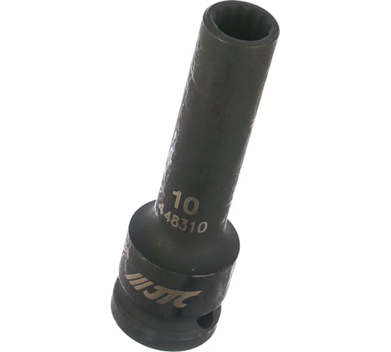 Изображение товара Головка торцевая 1/2” 10 12-ти гранная ударная тонкостенная L=82мм JTC 448310
