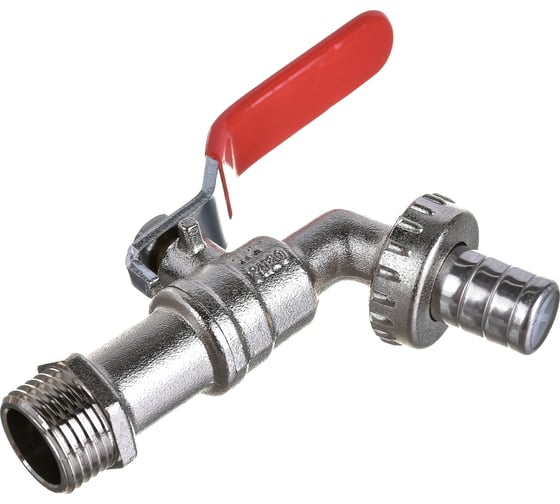 Изображение товара Шаровый усиленный водоразборный кран MasterProf со штуцером 1/2" ручка ИС.080183