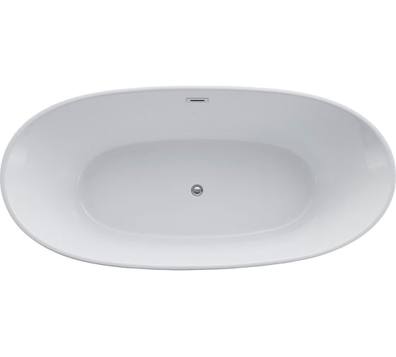 Изображение товара Акриловая ванна VINCEA 1860х885х605, цвет белый, слив-перелив в комплекте, хром VBT-405-1860