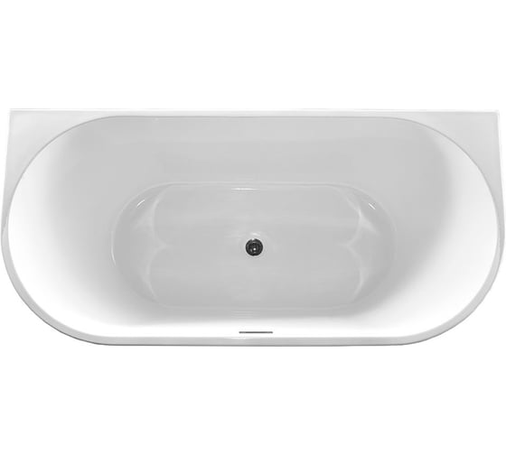 Изображение товара Акриловая ванна VINCEA 1700х800х580, цвет белый матовый, слив-перелив в комплекте, хром VBT-421-1700MW