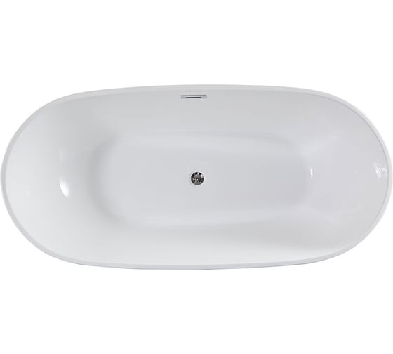 Изображение товара Акриловая ванна VINCEA 1800х815х580, цвет белый, слив-перелив в комплекте, хром VBT-408-1800
