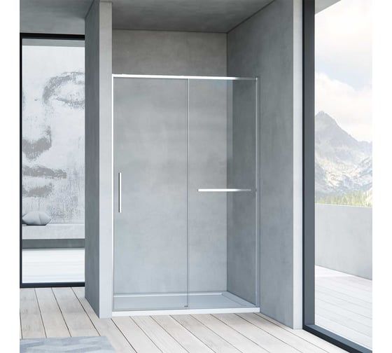 Изображение товара Душевая дверь VINCEA Slim Soft 1100, хром, стекло прозрачное VDS-1SS110CL