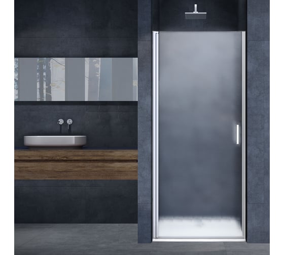 Изображение товара Душевая дверь VINCEA Alpha хром, стекло текстурное VDP-3AL650MT