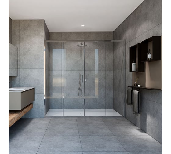 Изображение товара Душевая дверь VINCEA Garda 1900, хром, стекло прозрачное VDS-1G2190CL