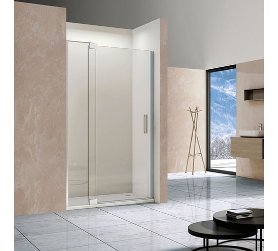 Изображение товара Душевая дверь VINCEA Extra 1000/1100, хром, стекло прозрачное VDP-1E1011CL