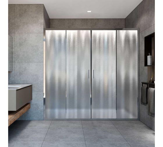 Изображение товара Душевая дверь VINCEA Garda 1700, хром, стекло шиншилла VDS-1G2170CH