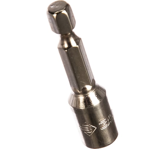 Изображение товара Биты "МАСТЕР" с торцовой головкой, магнитные, Cr-V, тип хвостовика E 1/4", 6х45мм, 2шт Зубр 26392-06-02