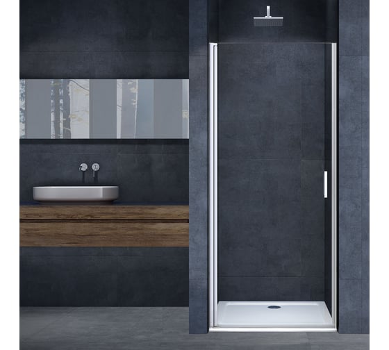 Изображение товара Душевая дверь VINCEA Alpha хром, стекло прозрачное VDP-3AL700CL