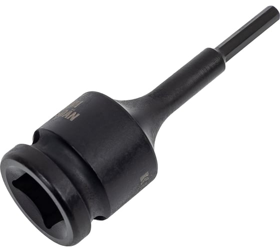 Изображение товара Торцовая головка "INDUSTRIE QUALITAT" ударная, 1/2", HEX, Cr-Mo, фосфатированная, H4 Kraftool 27950-04_z01