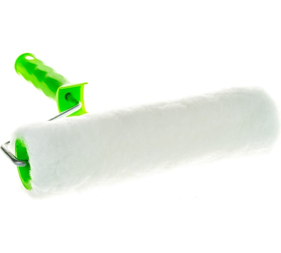 Изображение товара Валик с ручкой СИБРТЕХ из искусственного меха, 250 мм, ворс 15 мм, D-48 мм, полиэстер 80114