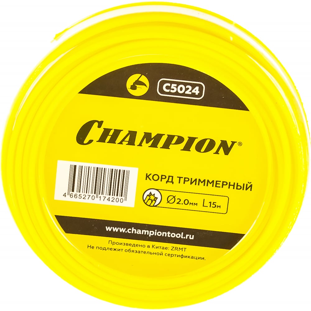 Триммерный корд Champion корд триммерный champion aluminium c7034
