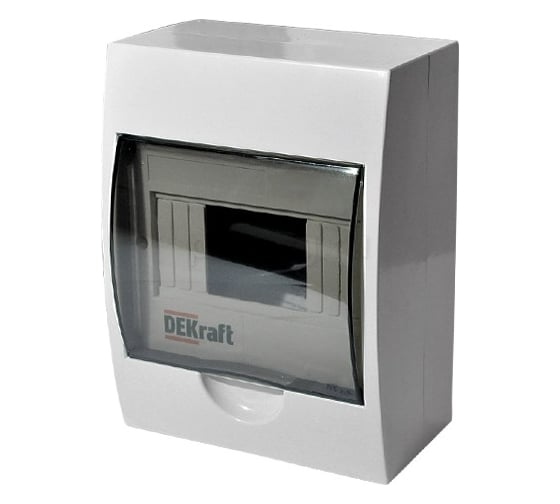 Изображение товара Корпус DEKraft ЩРВ-П-6 31002DEK встраиваемый модульный пластиковый 6мод. IP41 1113500