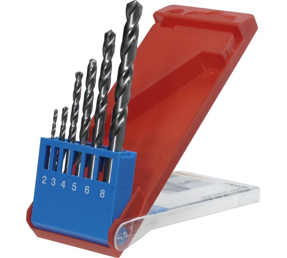 Изображение товара Набор сверл по металлу HSS SILVER STAR (6 шт; 2-8 мм) KWB 2055-40