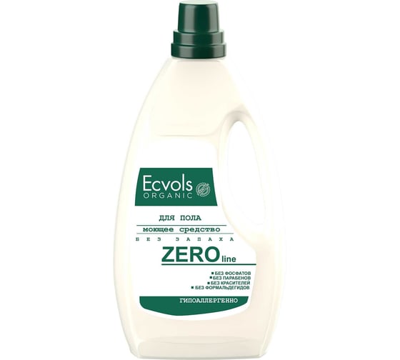Изображение товара Средство гипоаллергенное для мытья пола Ecvols №0 без запаха, 1 л 00.00fl1000