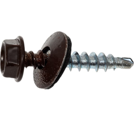 Изображение товара Саморез Tech-Krep КР сверло, 4.8x28 мм, RAL 8017, шоколадно-коричневый, 5 кг, коробка 140559